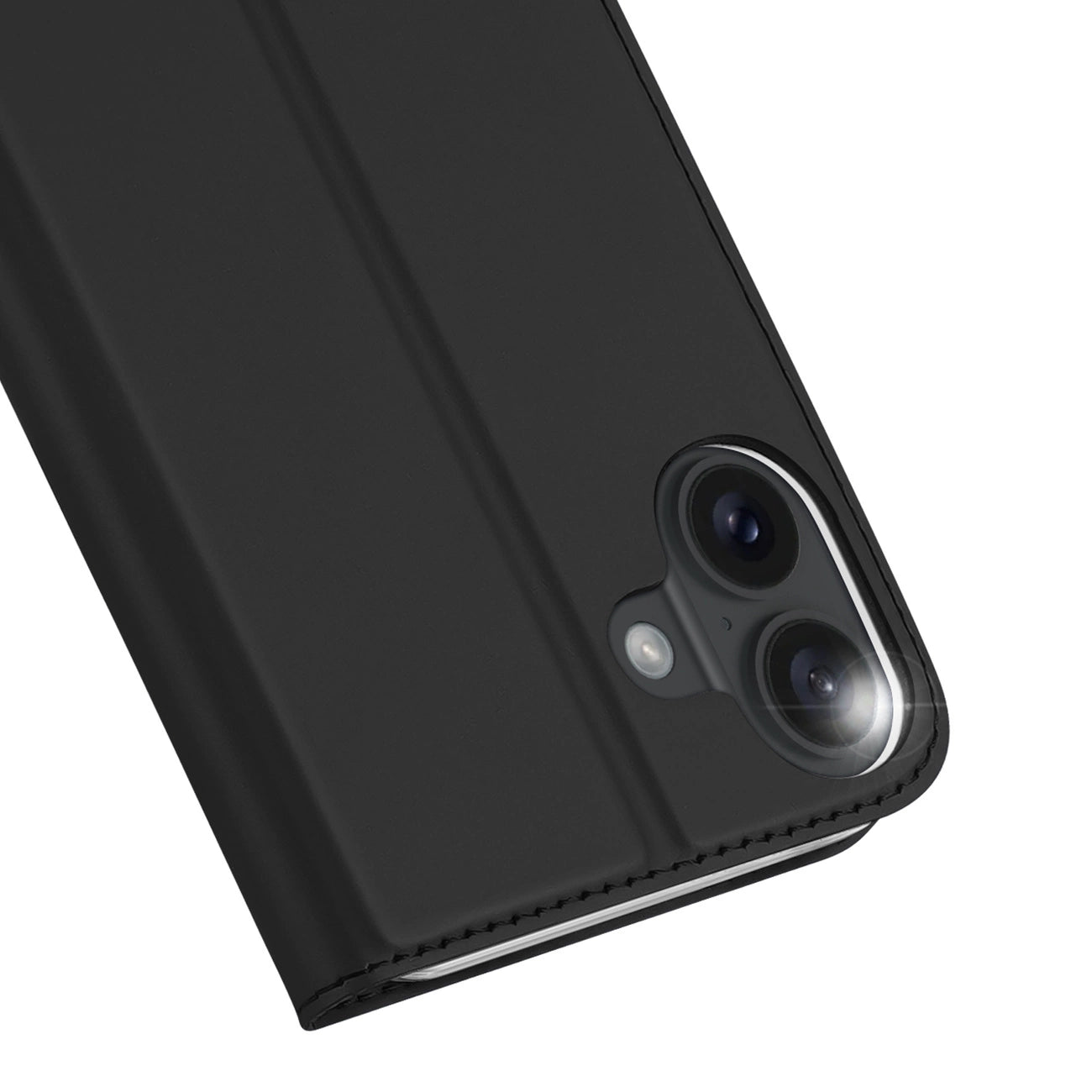 Dux Ducis Skin Pro iPhone 16 Plus Case with Flip and Card Slot - Black_3