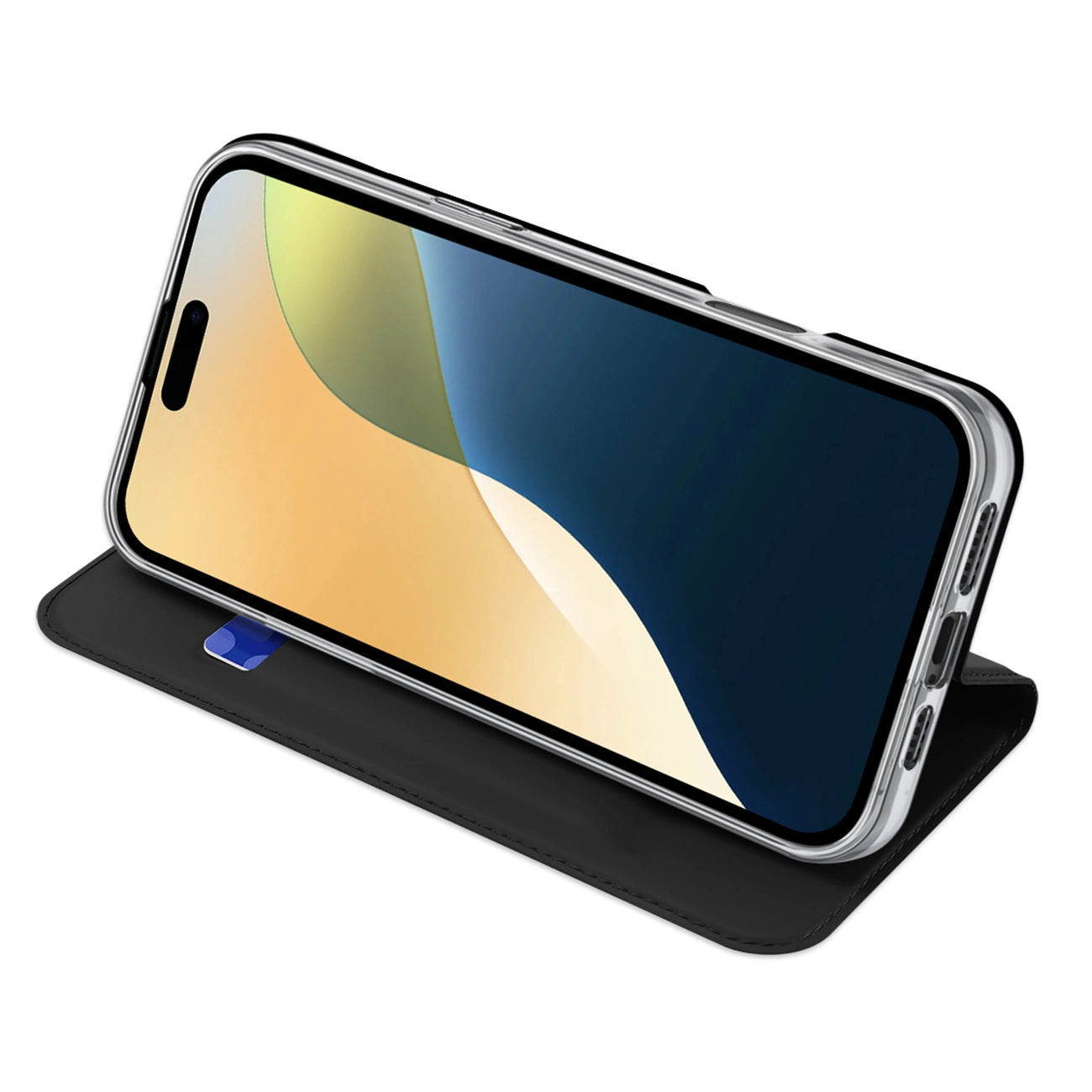 Dux Ducis Skin Pro iPhone 16 Plus Case with Flip and Card Slot - Black_5