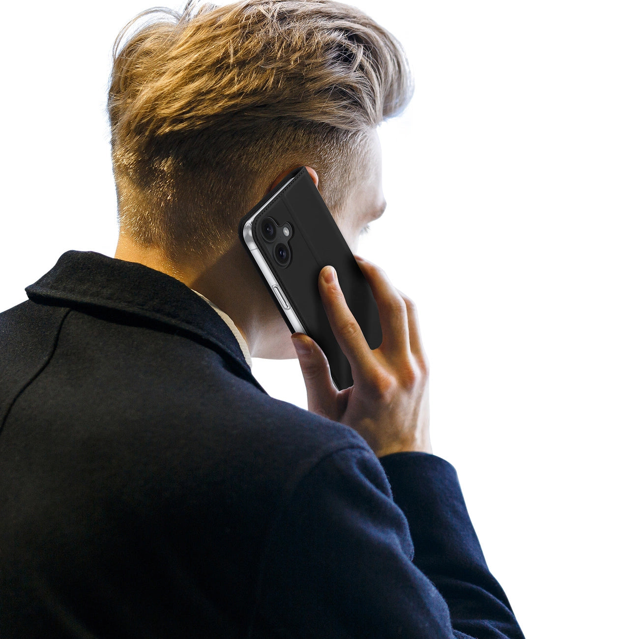 Dux Ducis Skin Pro iPhone 16 Plus Case with Flip and Card Slot - Black_9