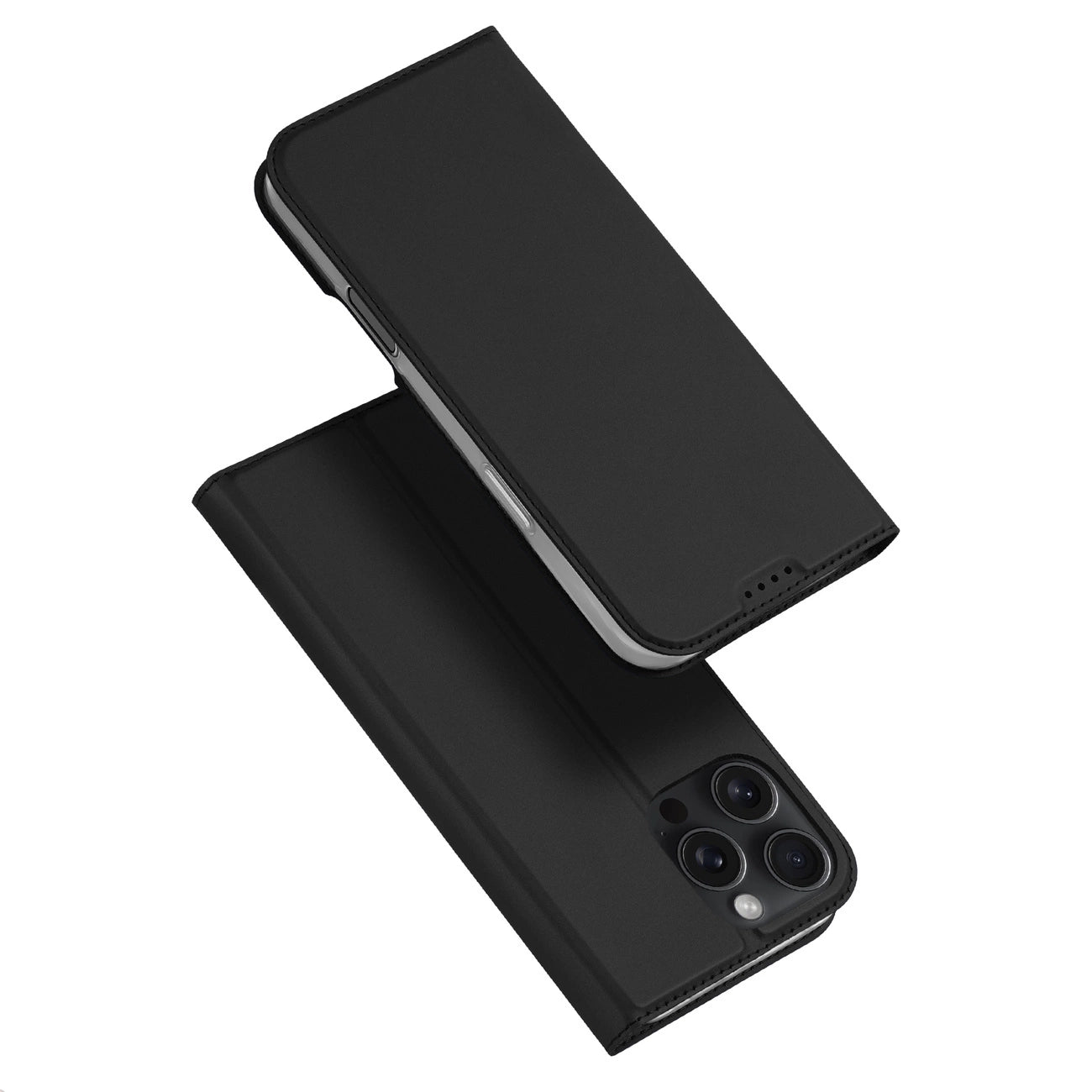 Dux Ducis Skin Pro iPhone 16 Pro Case with Flip and Card Slot - Black_1