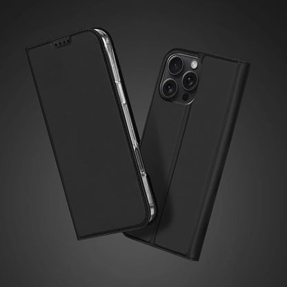 Dux Ducis Skin Pro iPhone 16 Pro Case with Flip and Card Slot - Black_11
