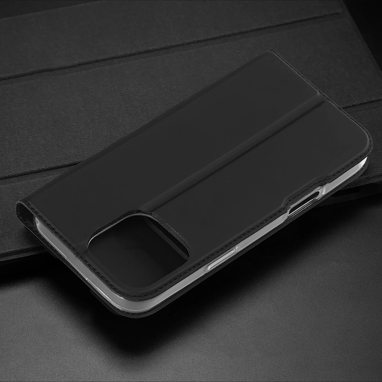 Dux Ducis Skin Pro iPhone 16 Pro Case with Flip and Card Slot - Black_13