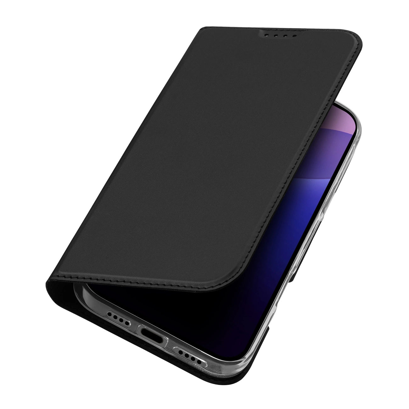 Dux Ducis Skin Pro iPhone 16 Pro Case with Flip and Card Slot - Black_4