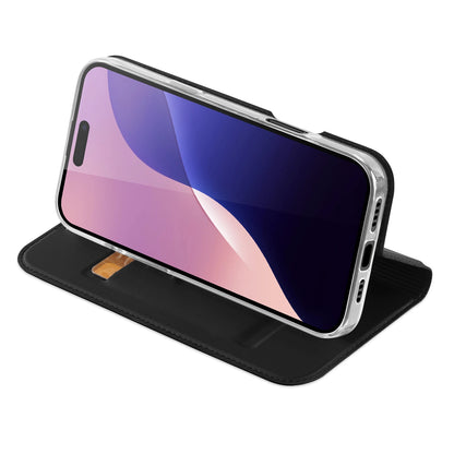 Dux Ducis Skin Pro iPhone 16 Pro Case with Flip and Card Slot - Black_5