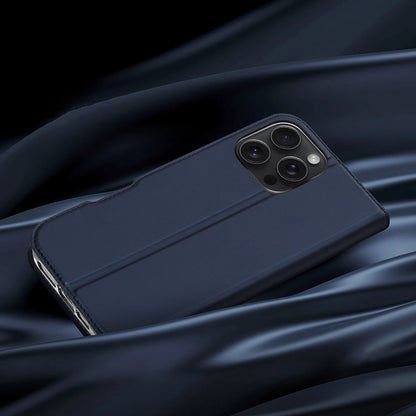Dux Ducis Skin Pro iPhone 16 Pro Case with Flip and Card Slot - Blue_11