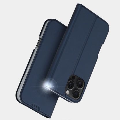 Dux Ducis Skin Pro iPhone 16 Pro Case with Flip and Card Slot - Blue_12