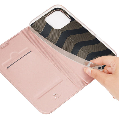 Dux Ducis Skin Pro iPhone 16 Pro Case with Flap and Card Slot - Pink_8