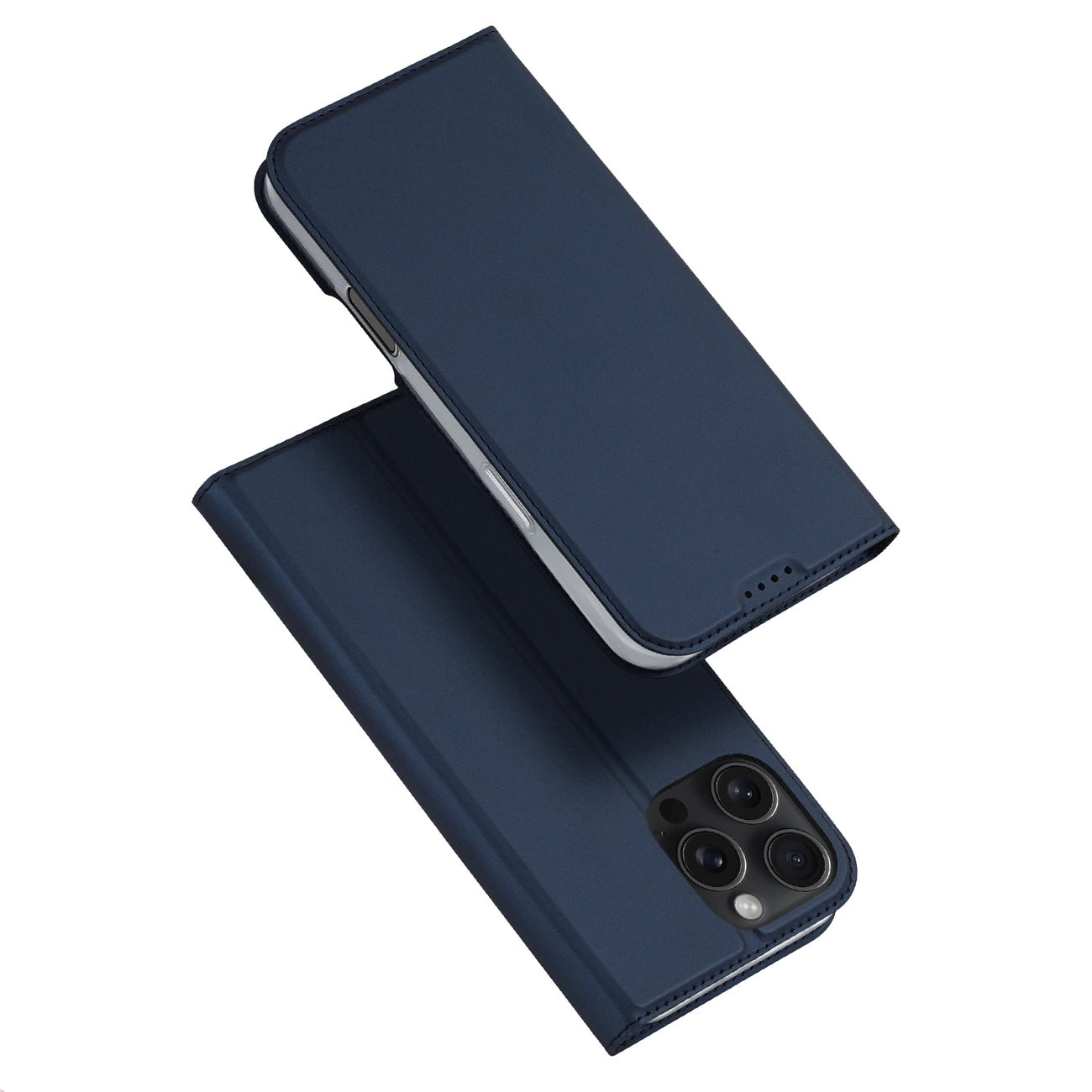 Dux Ducis Skin Pro iPhone 16 Pro Max Case with Flip and Card Slot - Blue_1