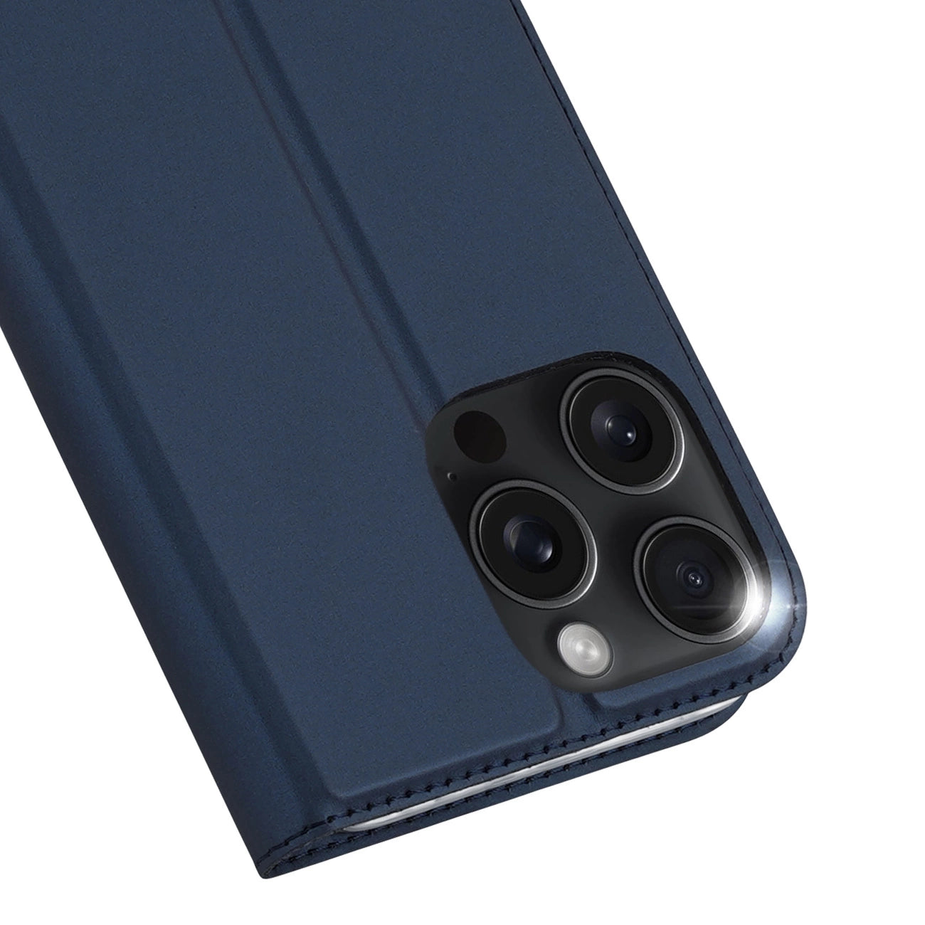 Dux Ducis Skin Pro iPhone 16 Pro Max Case with Flip and Card Slot - Blue_3