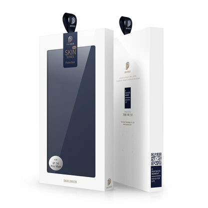 Dux Ducis Skin Pro iPhone 16 Pro Max Case with Flip and Card Slot - Blue_6