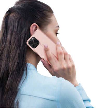 Dux Ducis Skin Pro iPhone 16 Pro Max Case with Flip and Card Slot - Pink_10