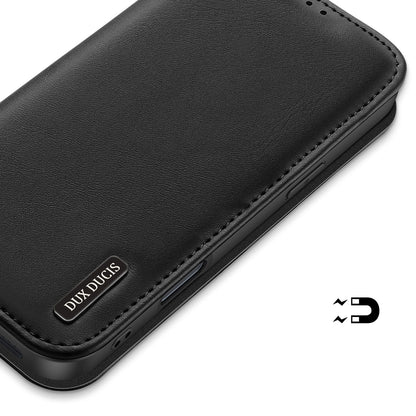Dux Ducis Hivo iPhone 16 Pro Case with Flip and RFID Protection - Black_5