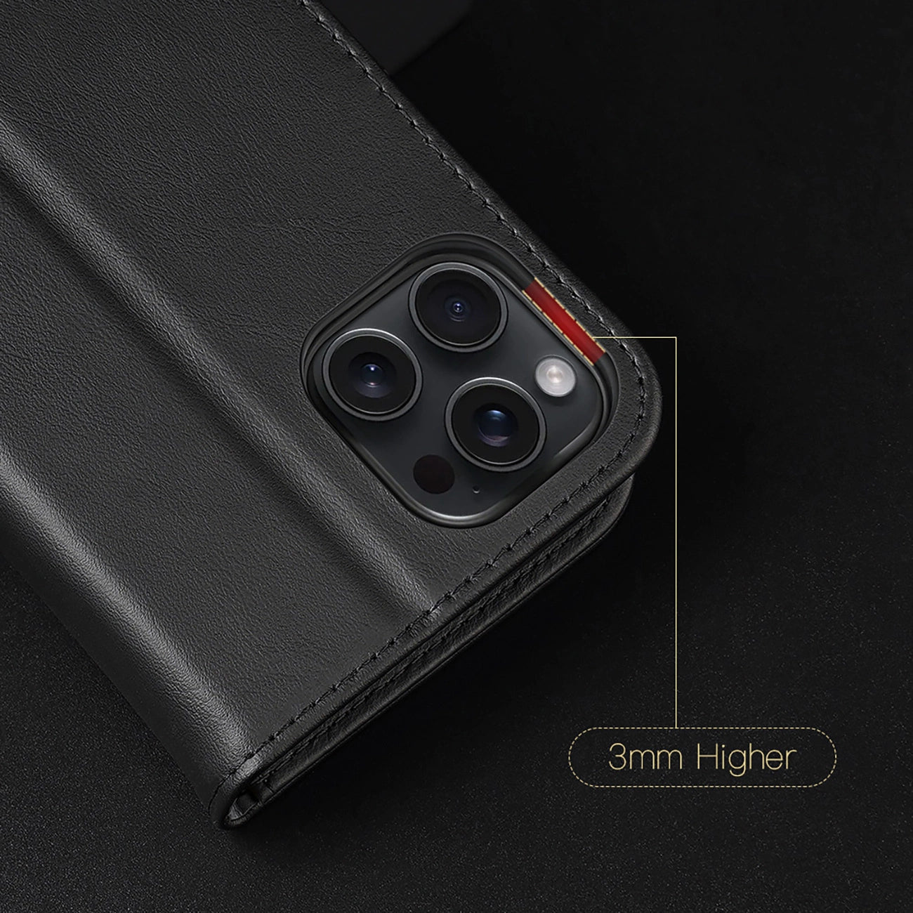 Dux Ducis Hivo iPhone 16 Pro Max Case with Flip and RFID Protection - Black_12