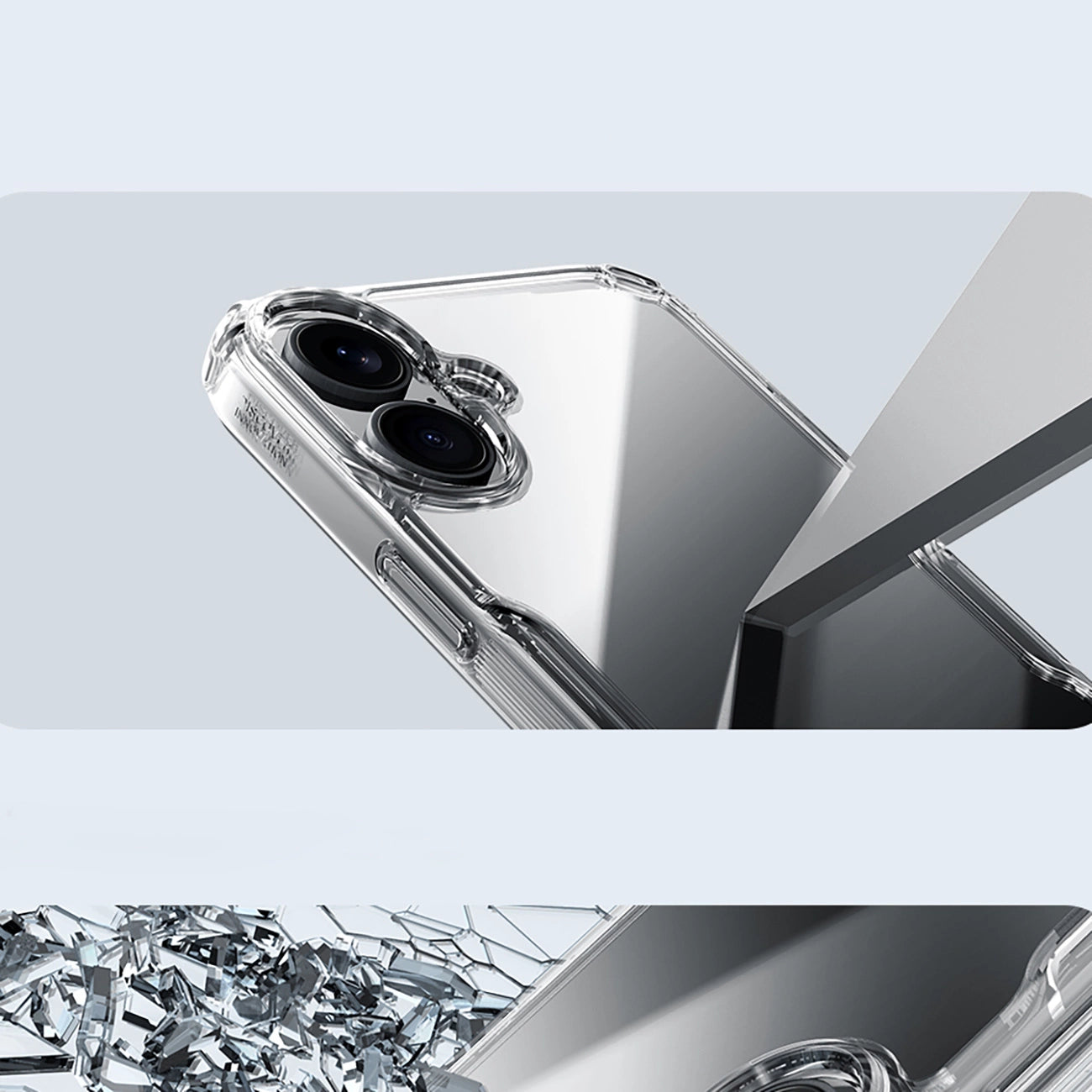 Nillkin Nature Pro Case for iPhone 16 - transparent and white_9
