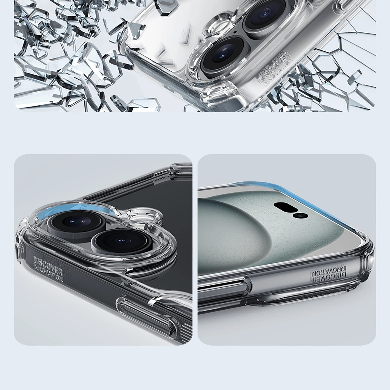 Nillkin Nature Pro Case for iPhone 16 - transparent and white_10