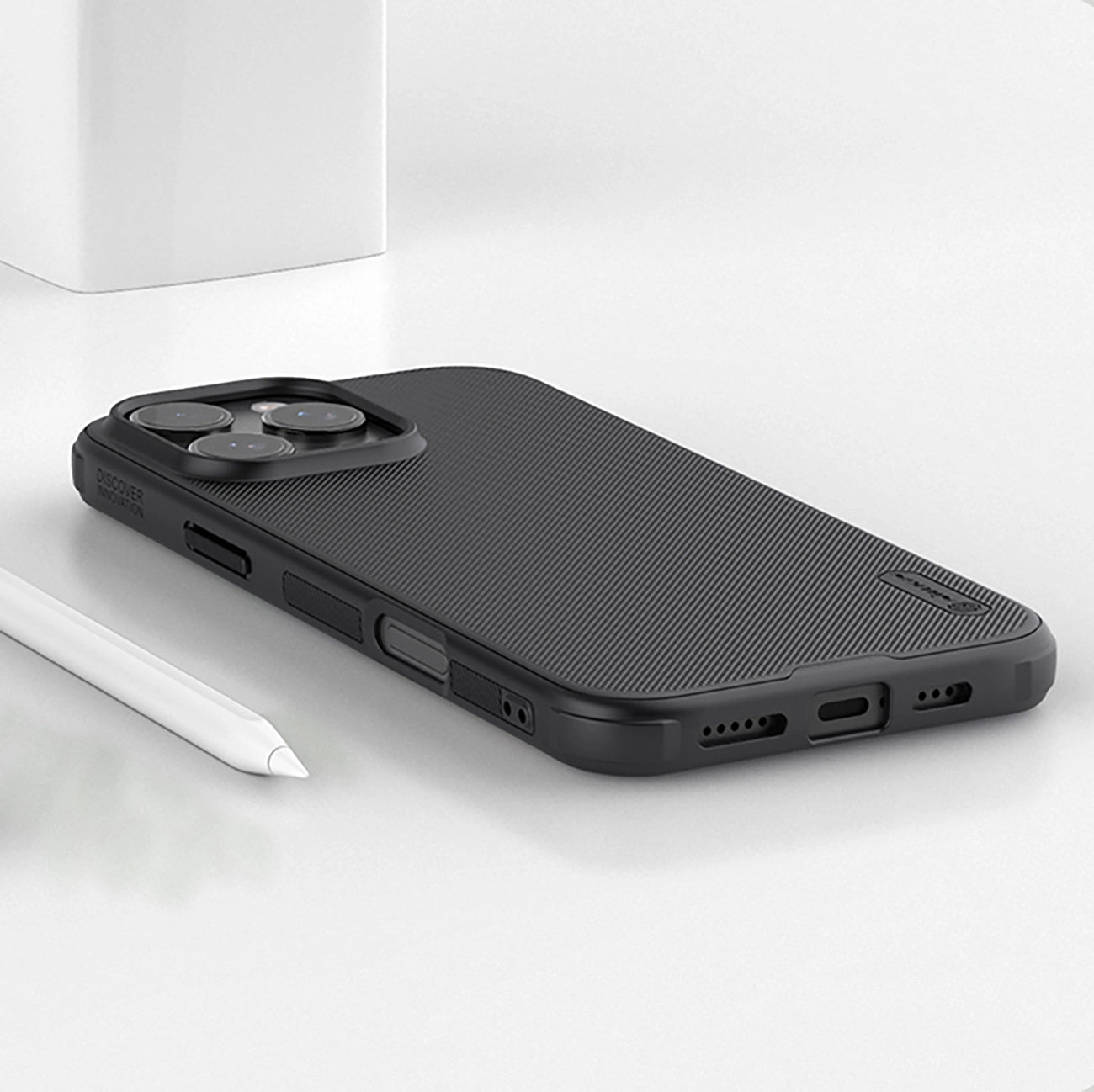 Nillkin Super Frosted Shield Pro Magnetic Case for iPhone 16 Pro - black_13