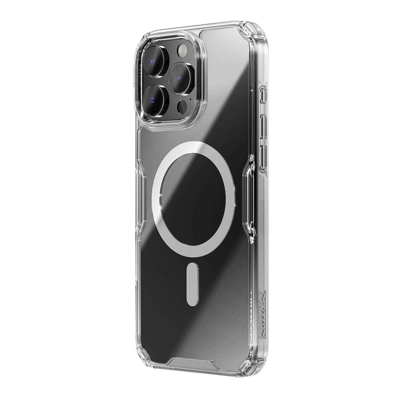 Nillkin Nature Pro Magnetic Case with MagSafe for iPhone 16 - Transparent & White_2