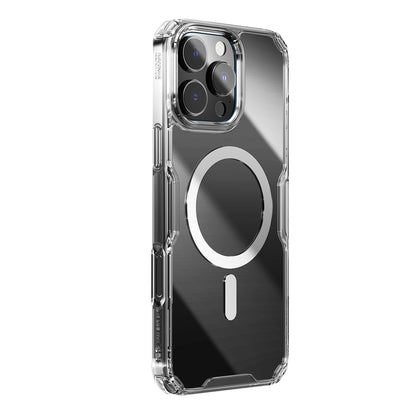 Nillkin Nature Pro Magnetic Case with MagSafe for iPhone 16 - Transparent & White_4