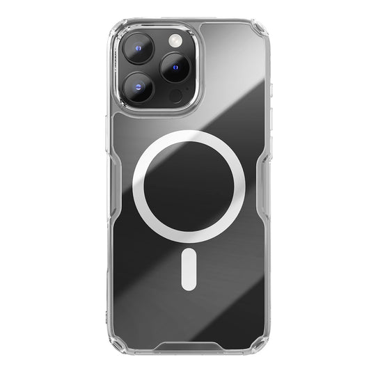 Nillkin Nature Pro Magnetic Case with MagSafe for iPhone 16 Pro - Transparent & White_0