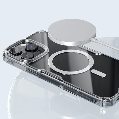 Nillkin Nature Pro Magnetic Case with MagSafe for iPhone 16 Pro - Transparent & White_11