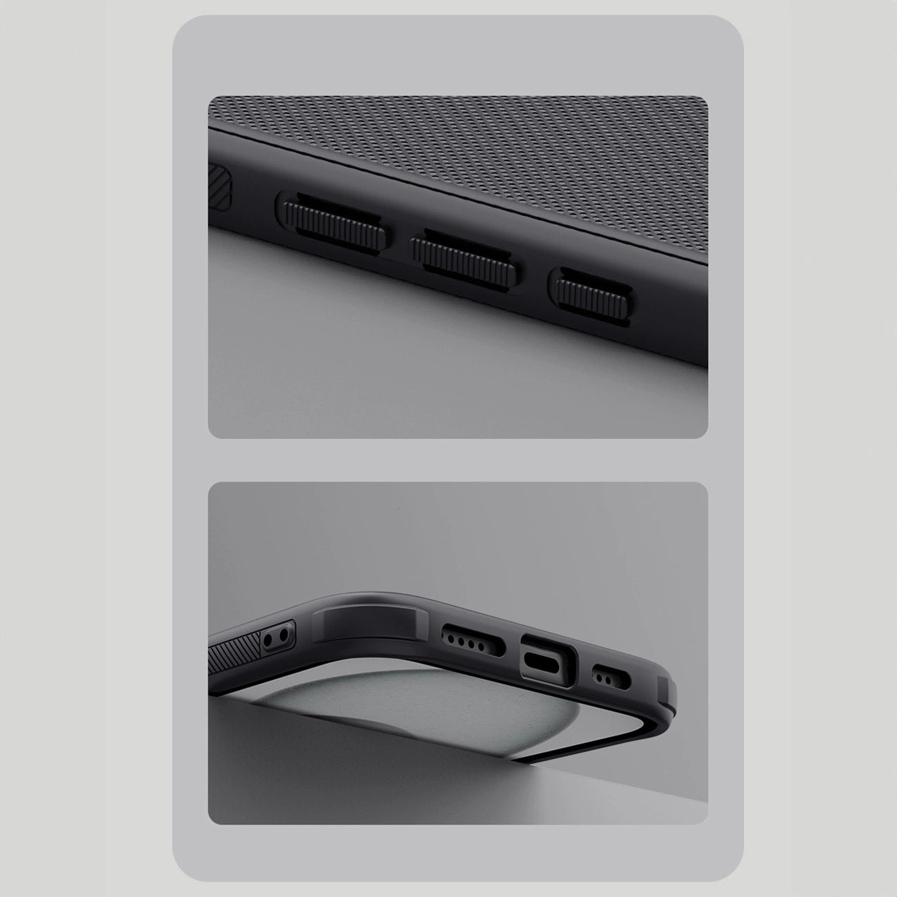 Nillkin Super Frosted Shield Pro Magnetic Case for iPhone 16 - black_16