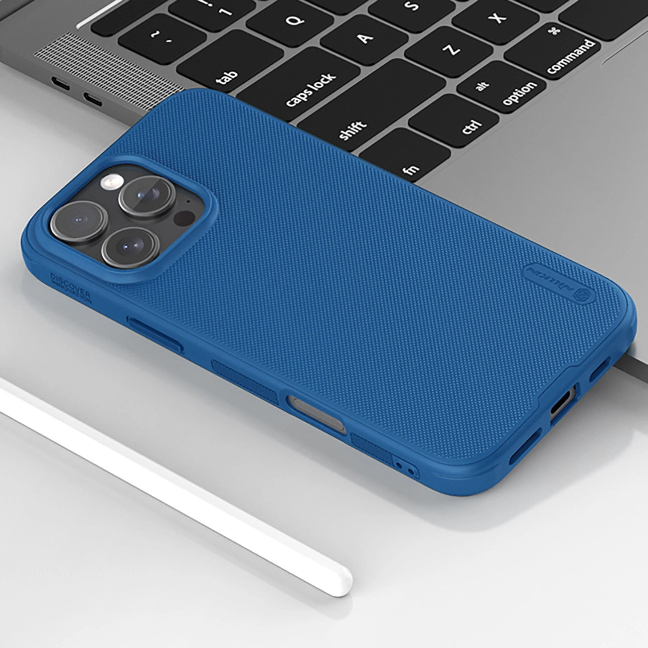 Nillkin Super Frosted Shield Pro Magnetic Case for iPhone 16 Pro - blue_5