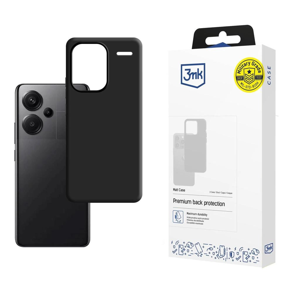 3mk Matt Case for Xiaomi Redmi Note 13 Pro+ - black_0