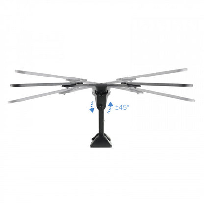TooQ Soporte Giratorio e Inclinable para Monitor / TV LCD, Plasma de 23â€- 55â€, con Dos Pivotes, Negro_3