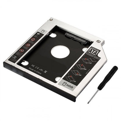 Ewent EW7003 funda para disco duro externo Acrilonitrilo butadieno estireno (ABS), Aluminio Negro, Blanco_2