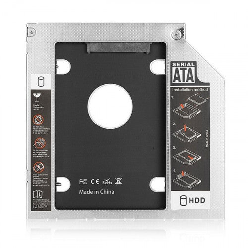 Ewent EW7003 funda para disco duro externo Acrilonitrilo butadieno estireno (ABS), Aluminio Negro, Blanco_3