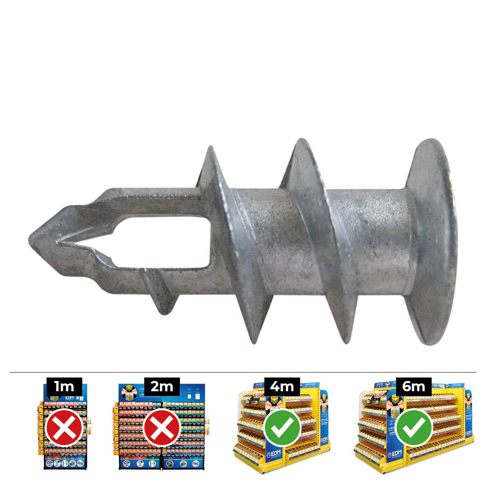 Caixa 100 unidades. cÃ£o de gesso metal Ã¸4-5x37mm din gkdz_0