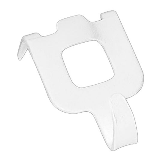 Suporte para quadros em metal branco, fixaÃ§Ã£o com prego, 8 unidades_0