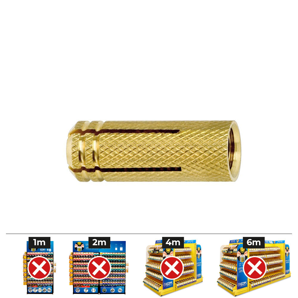Caixa 25 unidade. bronze taco me m12 Ã¸15 x 40 mm_0