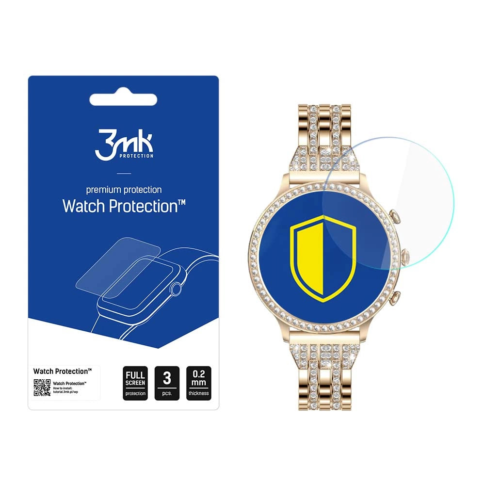 Hybrid glass 3mk Watch Protection FlexibleGlass on Manta Diamond Lusso Gold_0