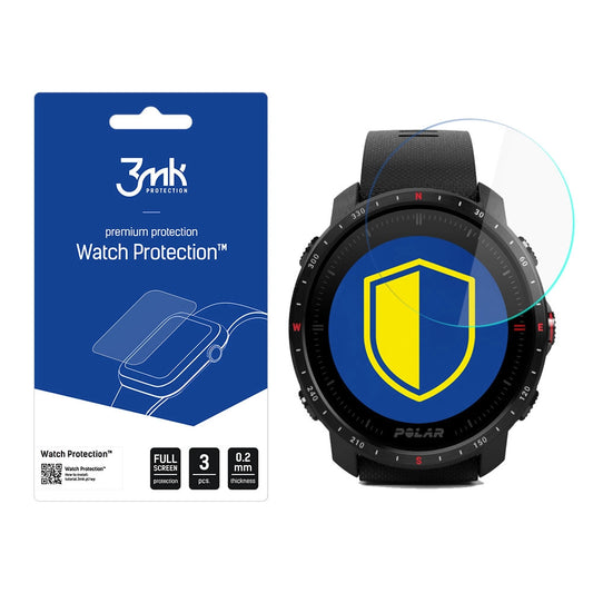 3mk Watch Protection™ v. FlexibleGlass hybrid glass on Polar Grit X Pro_0