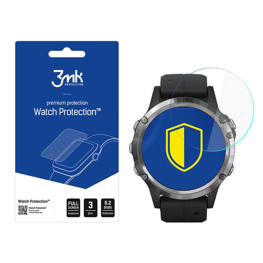 Hybrid Glass 3mk Watch Protection FlexibleGlass for Garmin Fenix ​​5 Plus_0