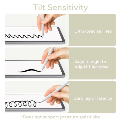 Tech-Protect Digital Magnetic Stylus Pen 3 Magnetic for iPad Tablet - White_6