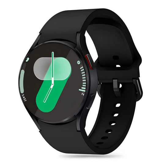 Tech-Protect Silicone Strap for Samsung Galaxy Watch 4 / 5 / 5 Pro / 6 / 7 / FE - Black_0
