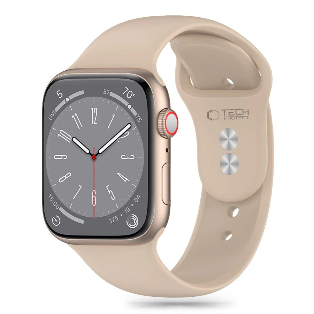 Tech-Protect Silicone Strap for Apple Watch 4 / 5 / 6 / 7 / 8 / 9 / SE (38 / 40 / 41 mm) - Brown_0