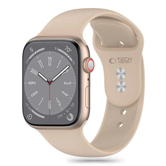 Tech-Protect Silicone Strap for Apple Watch 4 / 5 / 6 / 7 / 8 / 9 / SE (38 / 40 / 41 mm) - Brown_0