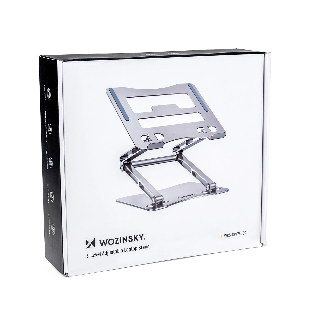 Laptop stand Wozinsky WRS-CPY75DSS aluminum + Free! smartphone stand - silver_2