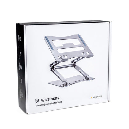 Laptop stand Wozinsky WRS-CPY75DSS aluminum + Free! smartphone stand - silver_2