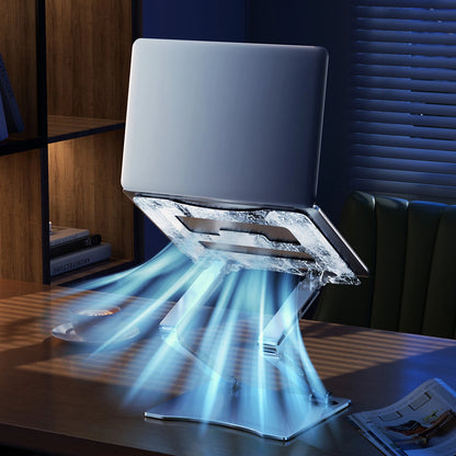 Laptop stand Wozinsky WRS-CPY75DSS aluminum + Free! smartphone stand - silver_7