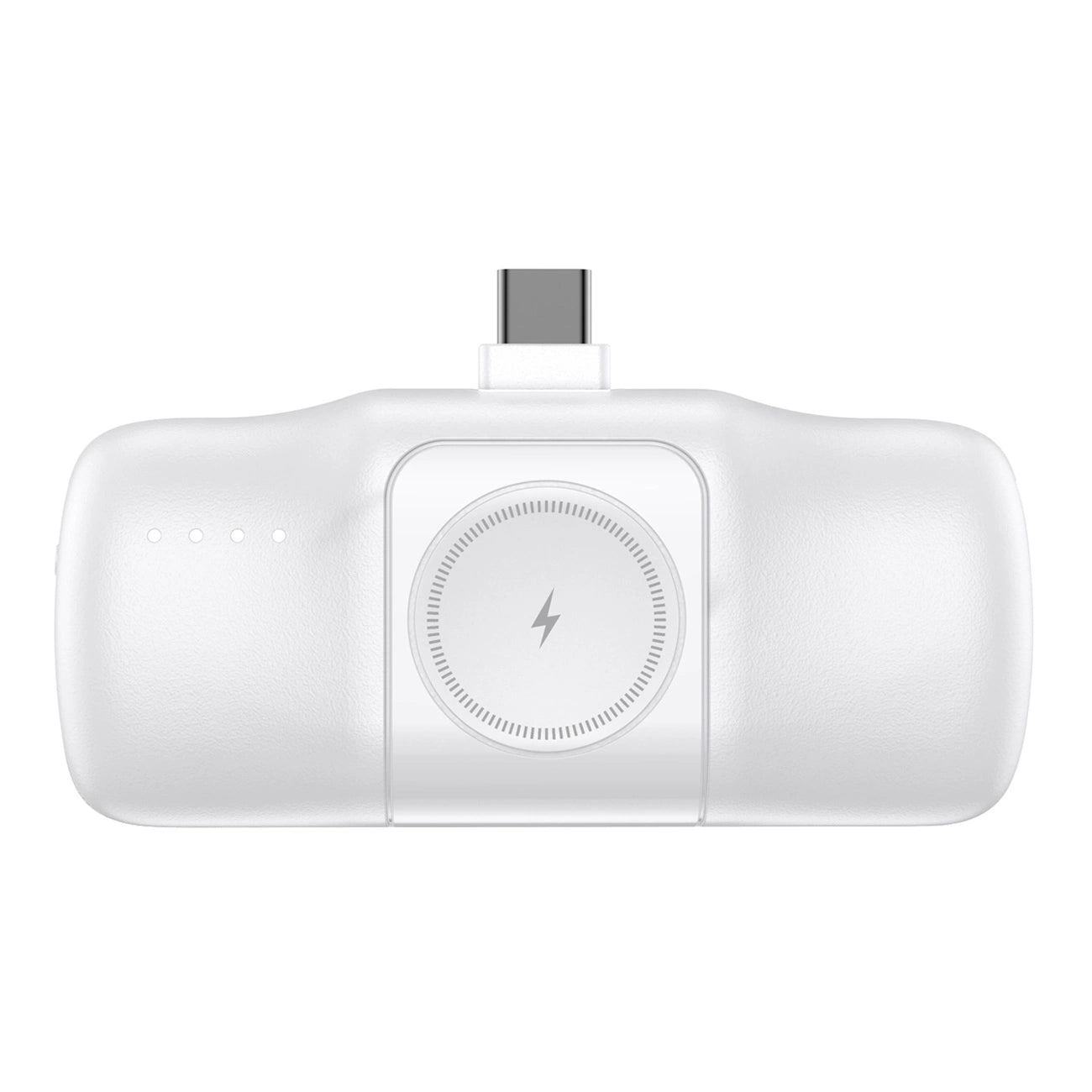 Wozinsky WF16-YCS 5000mAh 15W USB-C Mini Power Bank with Built-in USB-C Cable and Apple Watch Charger - White_1