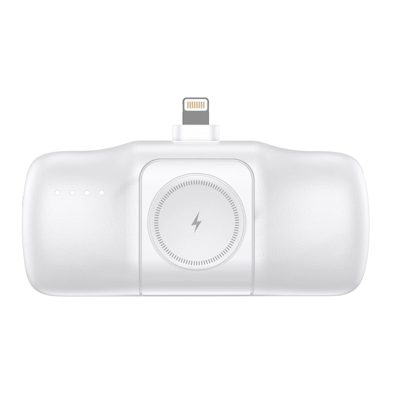 Wozinsky WF16-YLS 5000mAh 15W Lightning Mini Power Bank with Built-in USB-C Cable and Apple Watch Charger - White_3
