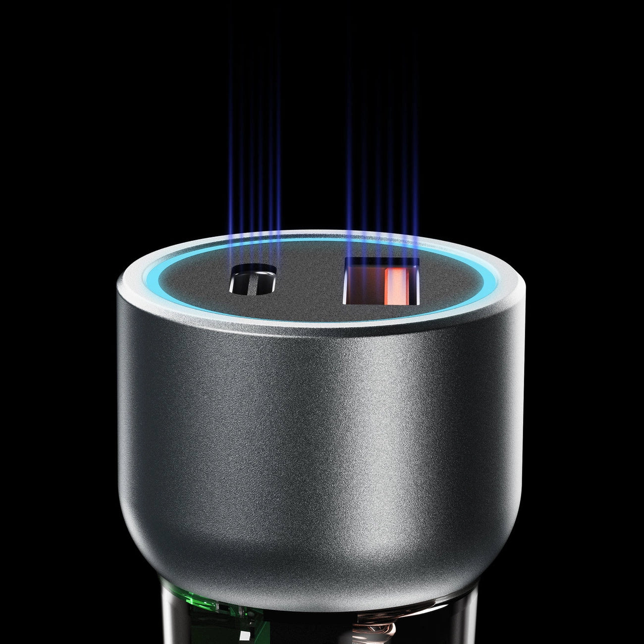 Dudao R4T 30W USB-A / USB-C Car Charger - Gray_3