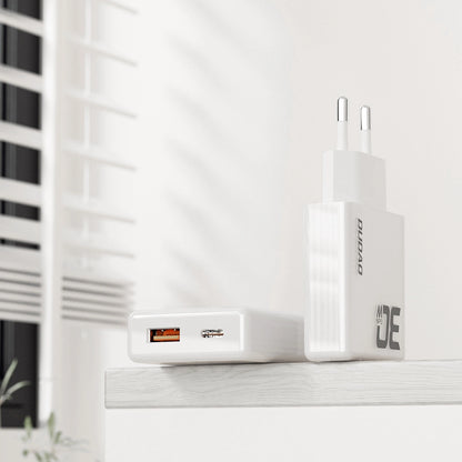 GaN Dudao A30EU 30W USB-A / USB-C Wall Charger - White_2