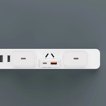 GaN Dudao A30EU 30W USB-A / USB-C Wall Charger - White_5