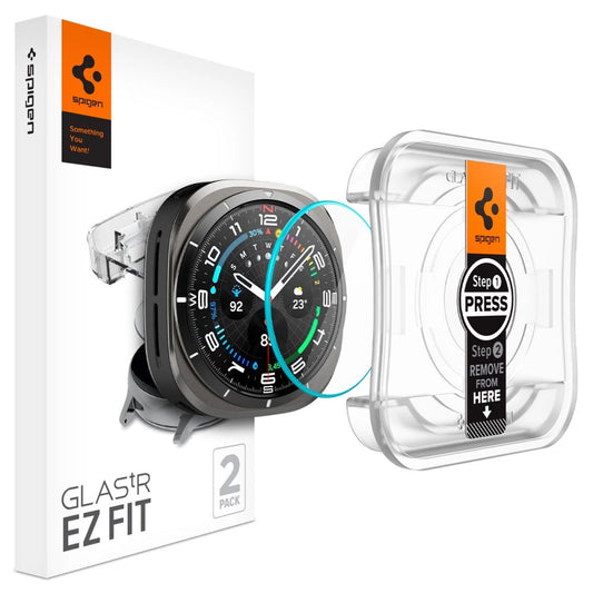 Spigen Glas.TR EZ Fit Tempered Glass for Samsung Galaxy Watch Ultra (47mm) - Clear (2-pack)_0