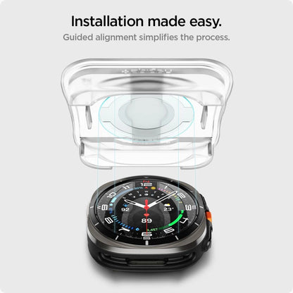 Spigen Glas.TR EZ Fit Tempered Glass for Samsung Galaxy Watch Ultra (47mm) - Clear (2-pack)_9